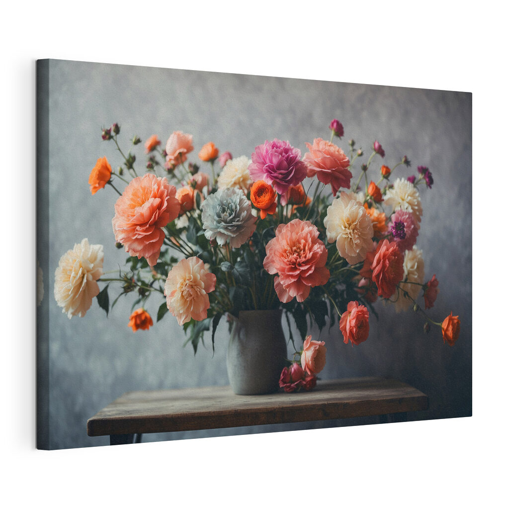 Vase of flowers on a table