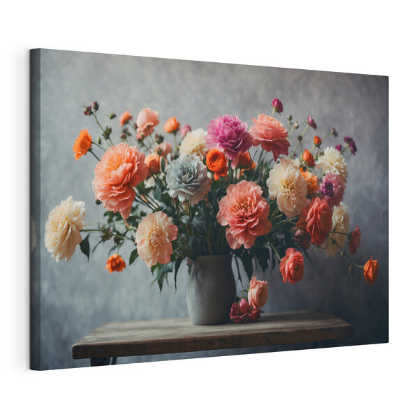 Cuadros Jarrón con flores sobre una mesa (SKU: s39859) Cuadros Cuadros Jarrón con flores sobre una mesa (SKU: s39859)