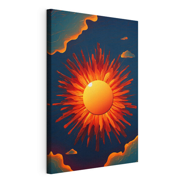 Cuadros Un sol resplandeciente en el cielo (SKU: s39869) Cuadros Cuadros Un sol resplandeciente en el cielo (SKU: s39869)