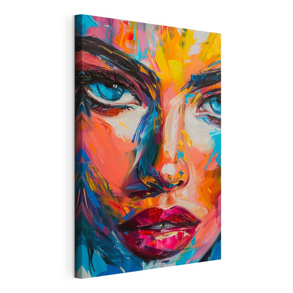 Painting of a woman's face