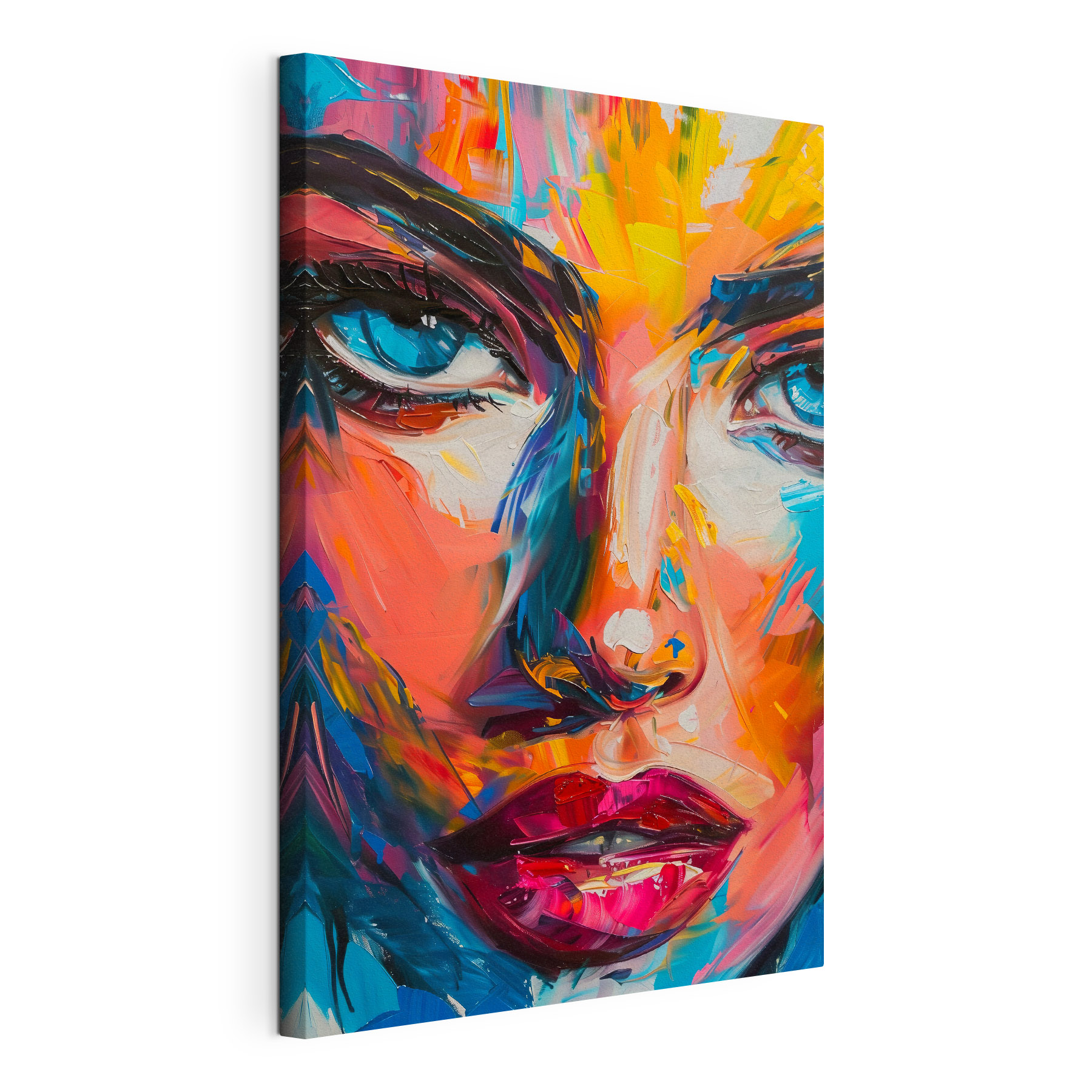 Painting of a woman's face