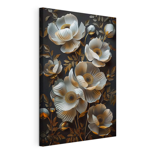 Cuadros Papel pintado con flores y hojas (SKU: s39888) Cuadros Cuadros Papel pintado con flores y hojas (SKU: s39888)