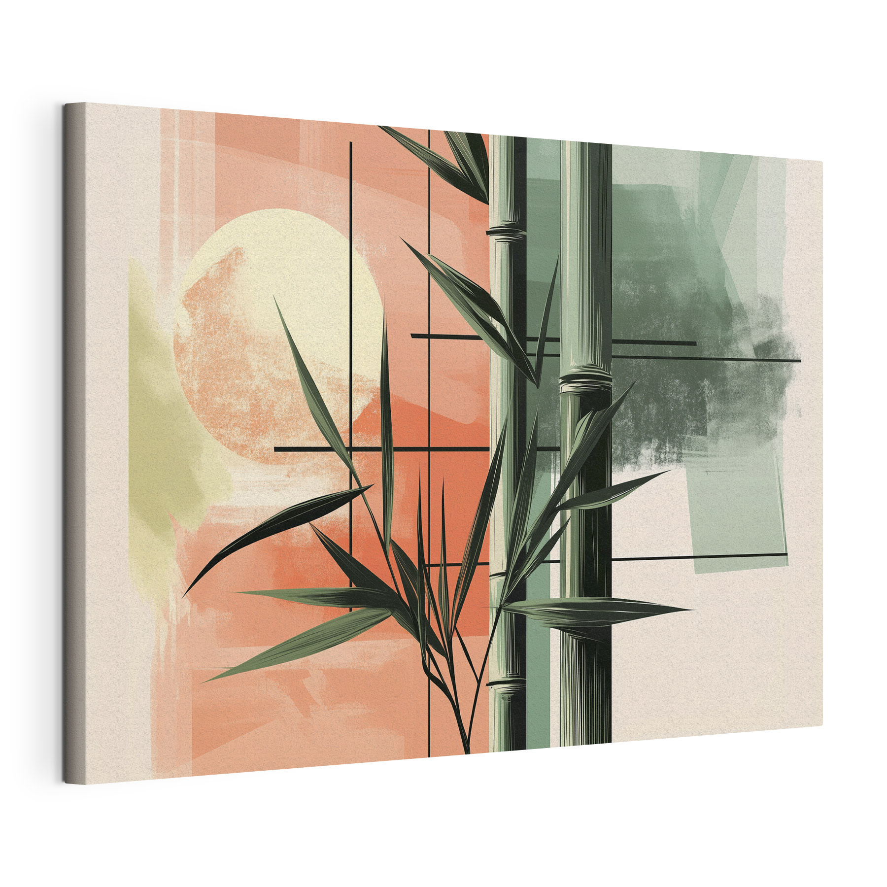 Bamboo stems and leaves