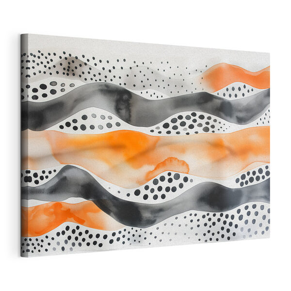 Cuadros Pintura en acuarela de olas y puntos (SKU: s39950) Cuadros Cuadros Pintura en acuarela de olas y puntos (SKU: s39950)