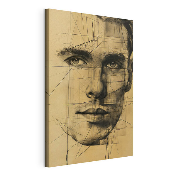Cuadros Dibujo del rostro de un hombre (SKU: s39966) Cuadros Cuadros Dibujo del rostro de un hombre (SKU: s39966)