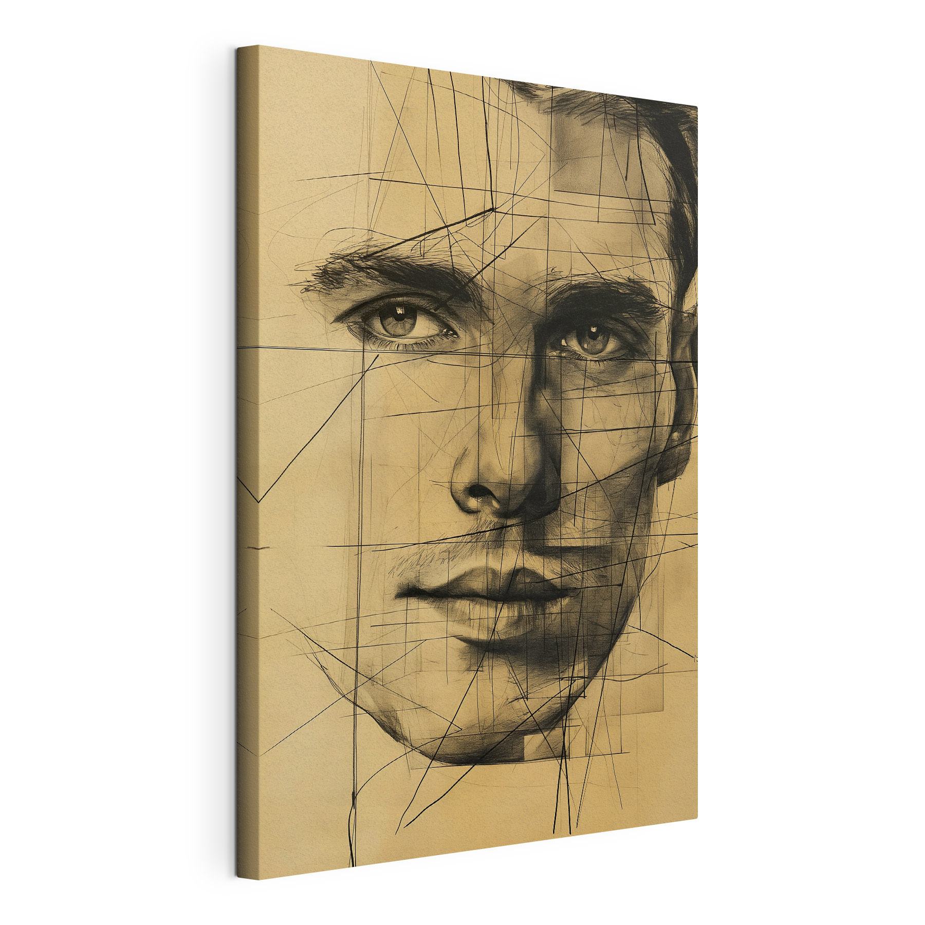 Drawing of a man's face Drawing of a man's face