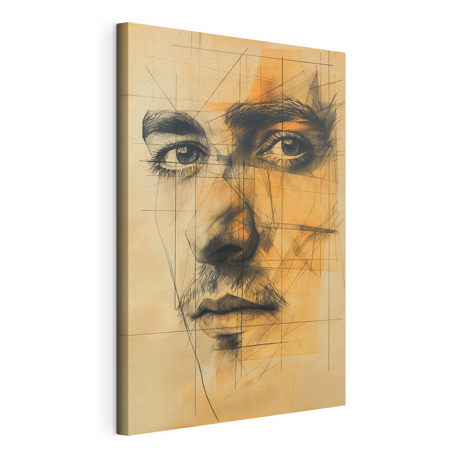 Drawing of a man's face Drawing of a man's face