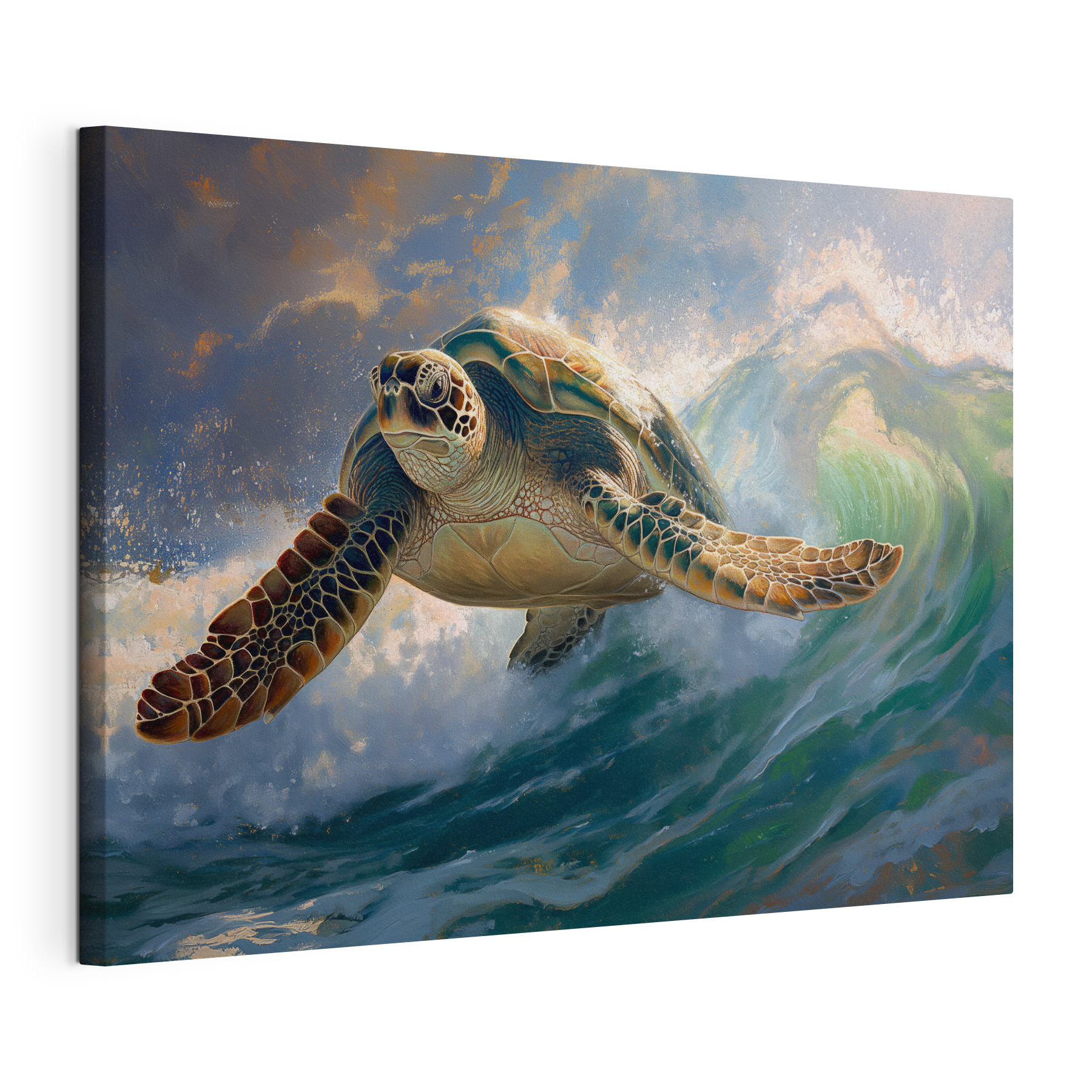 Sea turtle swimming in the ocean Sea turtle swimming in the ocean
