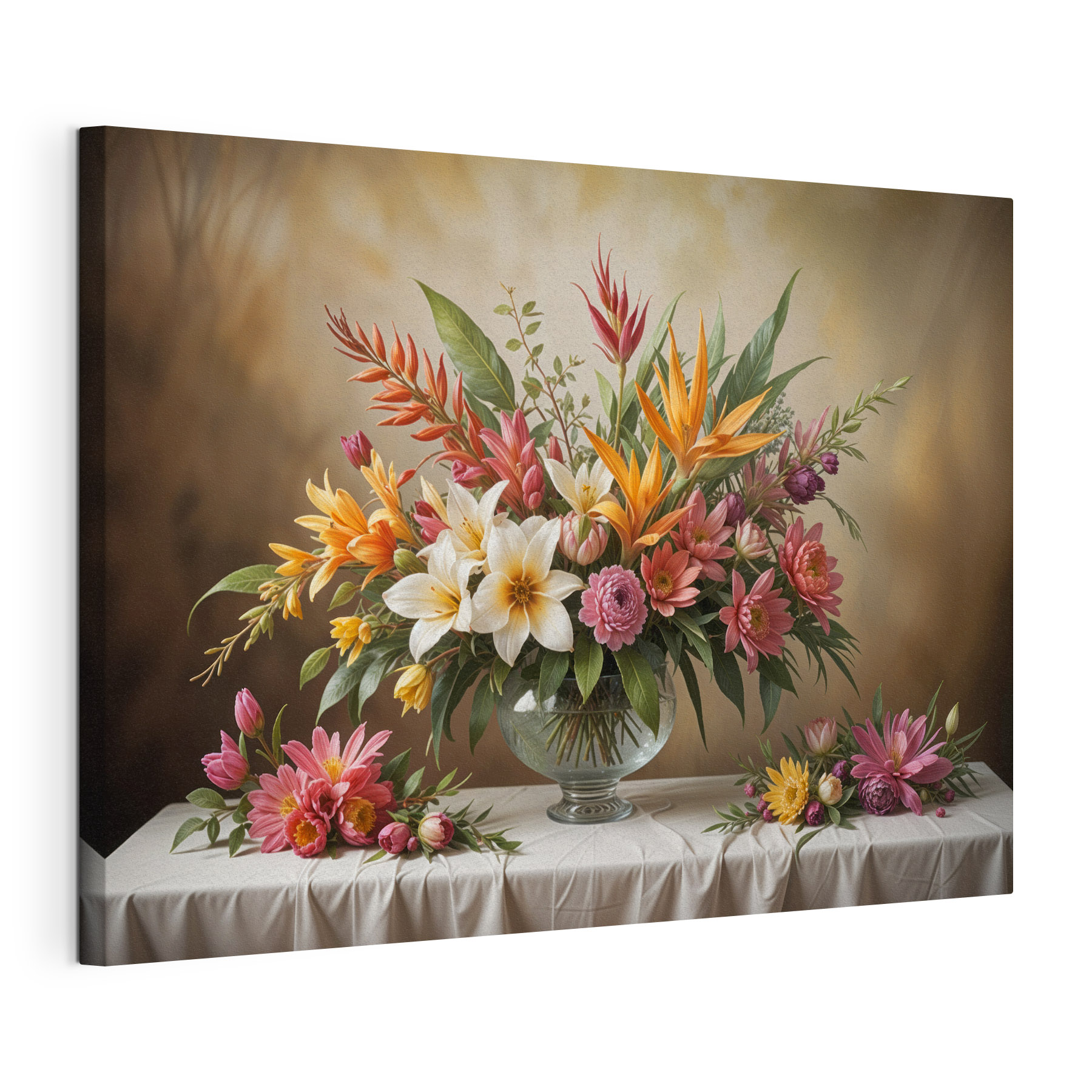 Vase of flowers on a table