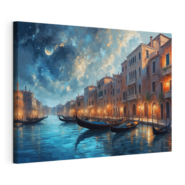 Cuadros Agua con barcas y el Gran Canal al fondo (SKU: s40051) Cuadros Cuadros Agua con barcas y el Gran Canal al fondo (SKU: s40051)