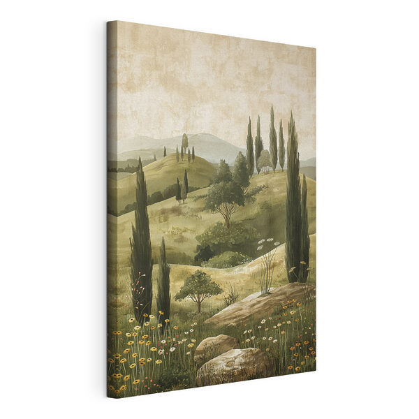 Cuadros Cuadro de un paisaje con árboles y colinas (SKU: s40081) Cuadros Cuadros Cuadro de un paisaje con árboles y colinas (SKU: s40081)