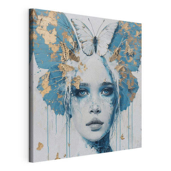 Cuadros Mujer con una mariposa en la cabeza (SKU: s40119) Cuadros Cuadros Mujer con una mariposa en la cabeza (SKU: s40119)