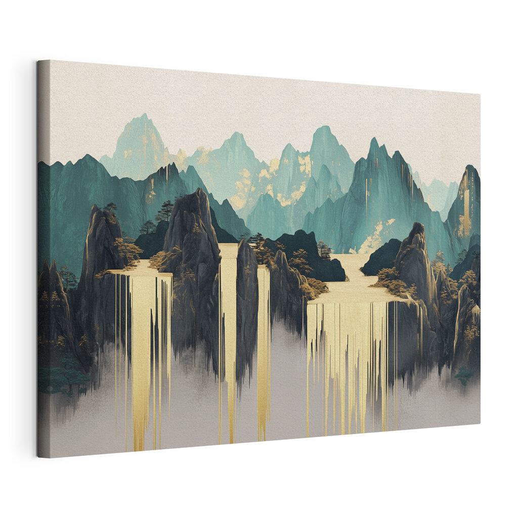 Painting of mountains and water Painting of mountains and water