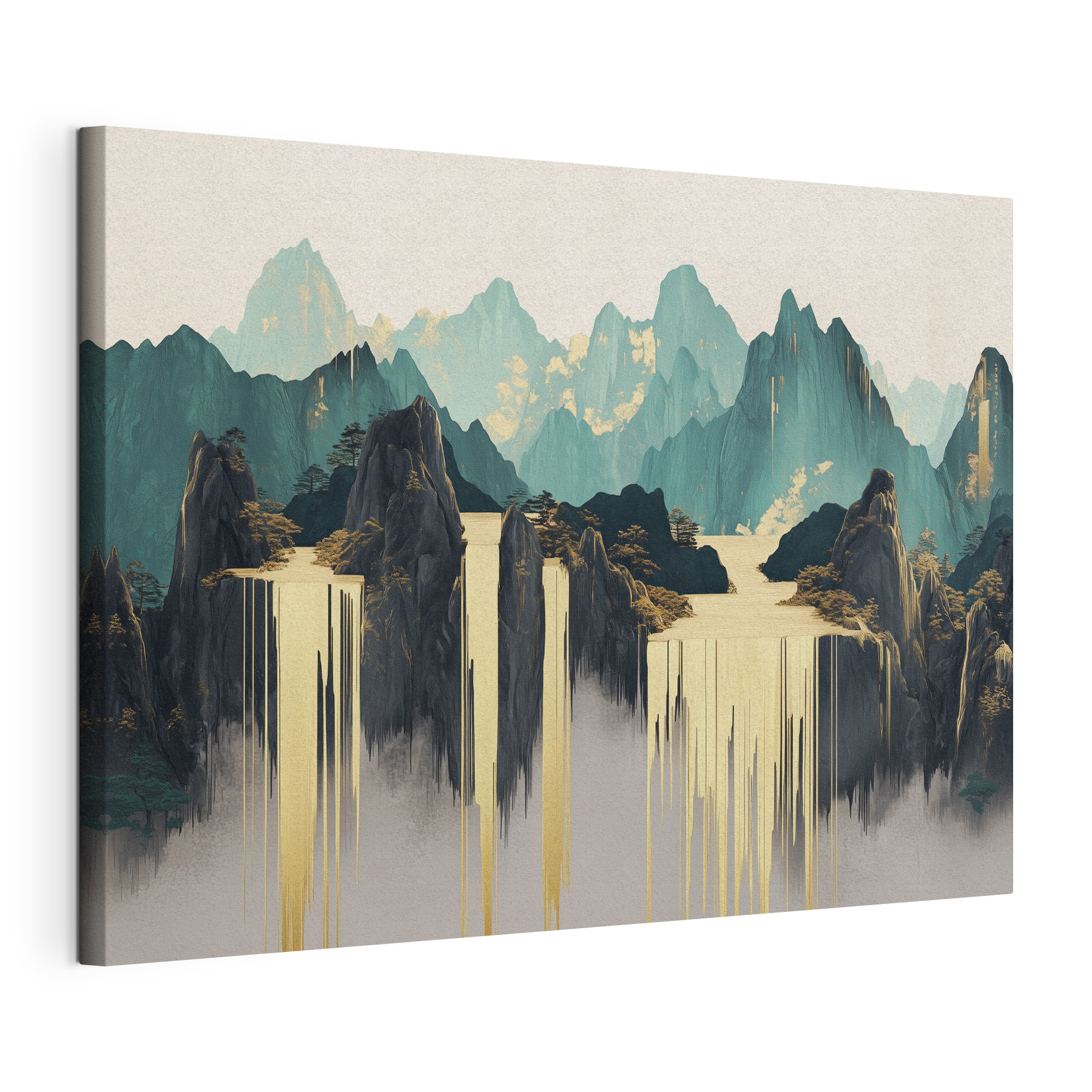 Painting of mountains and water Painting of mountains and water