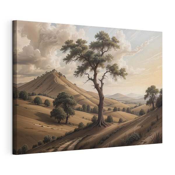Cuadros Un árbol en un campo (SKU: s40162) Cuadros Cuadros Un árbol en un campo (SKU: s40162)