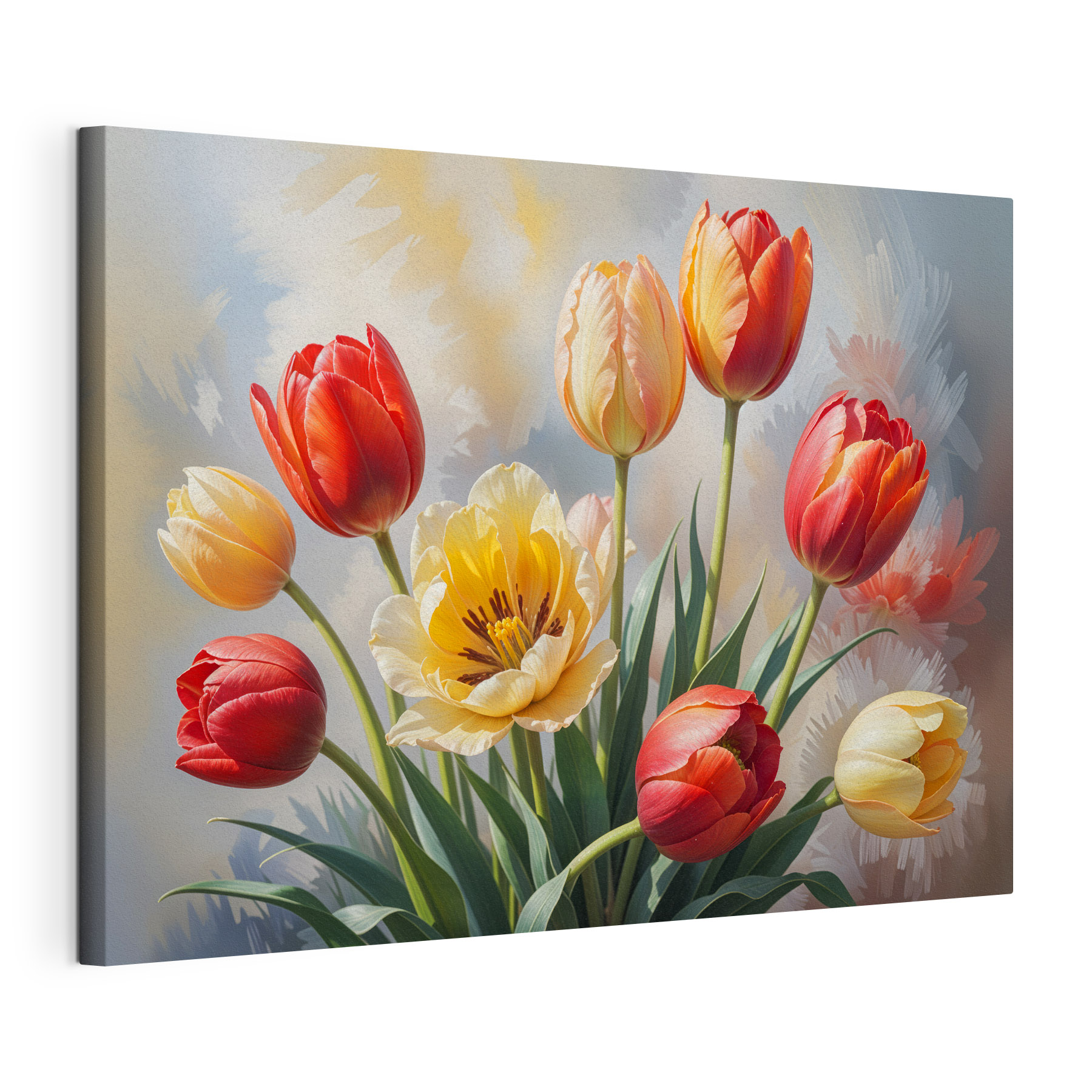 Group of tulips in a vase