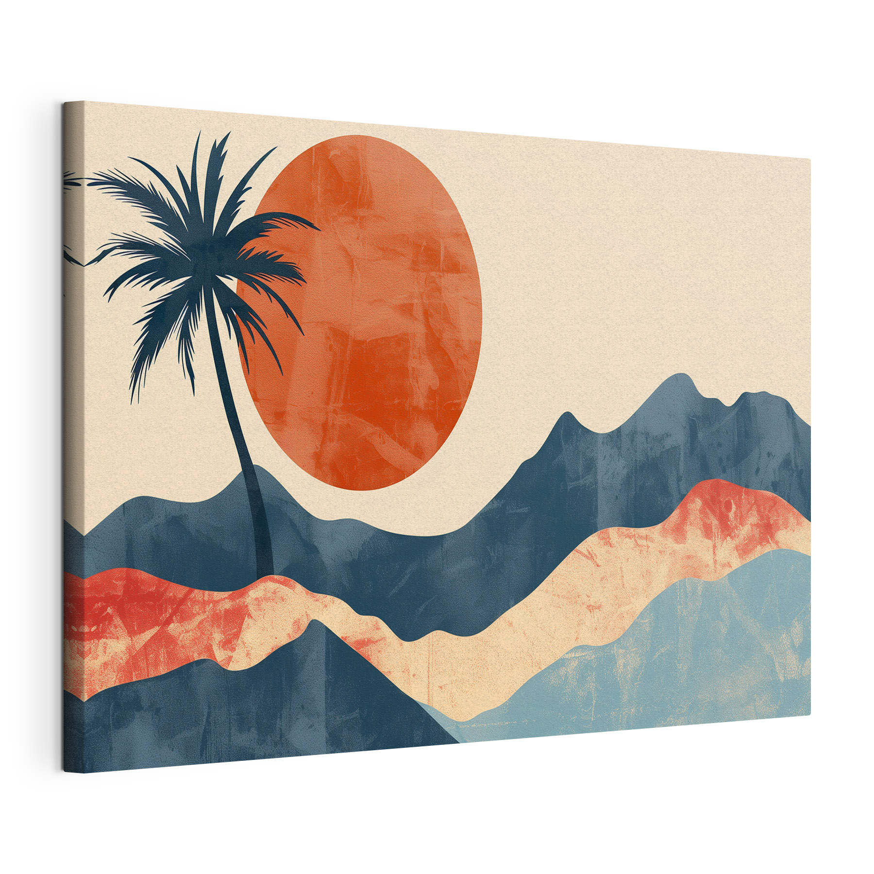 Palm tree and mountains Palm tree and mountains