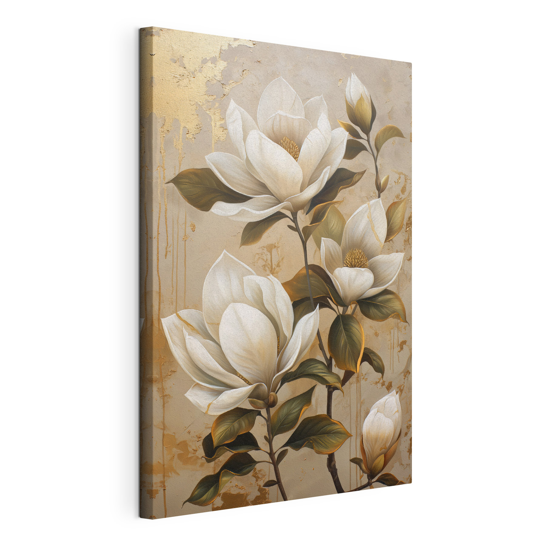 Painting of white flowers Painting of white flowers