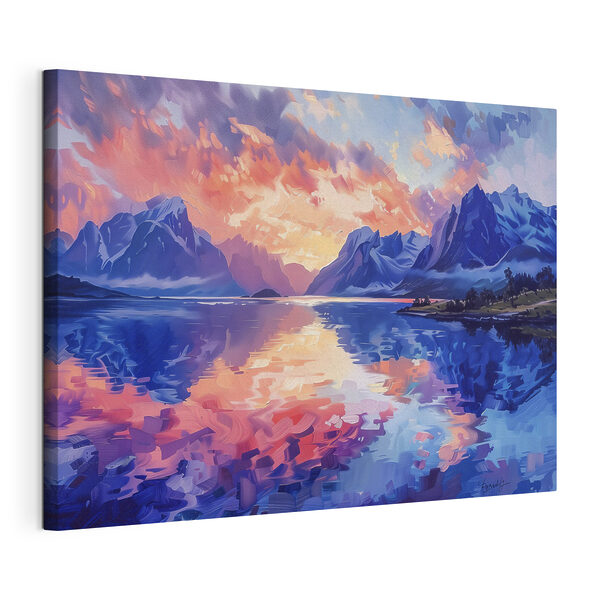 Cuadros Pintura de montañas y agua (SKU: s40305) Cuadros Cuadros Pintura de montañas y agua (SKU: s40305)