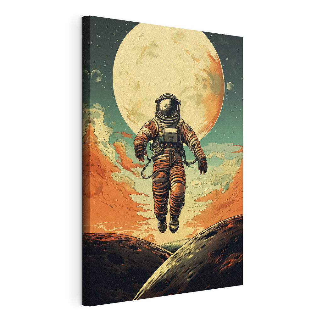 An astronaut in space suit