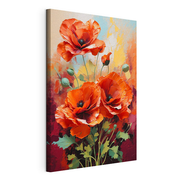 Cuadros Cuadro de flores rojas (SKU: s40323) Cuadros Cuadros Cuadro de flores rojas (SKU: s40323)