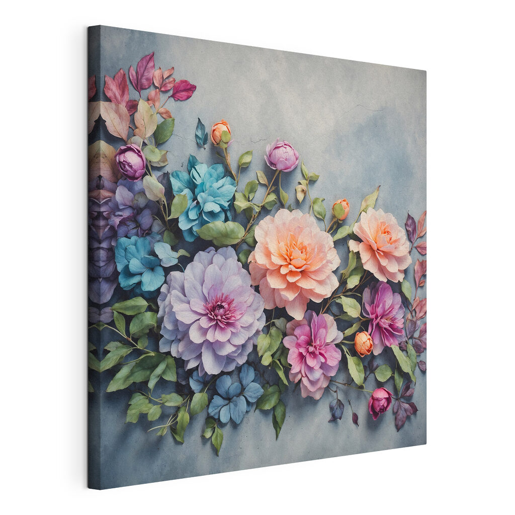 Group of colorful flowers