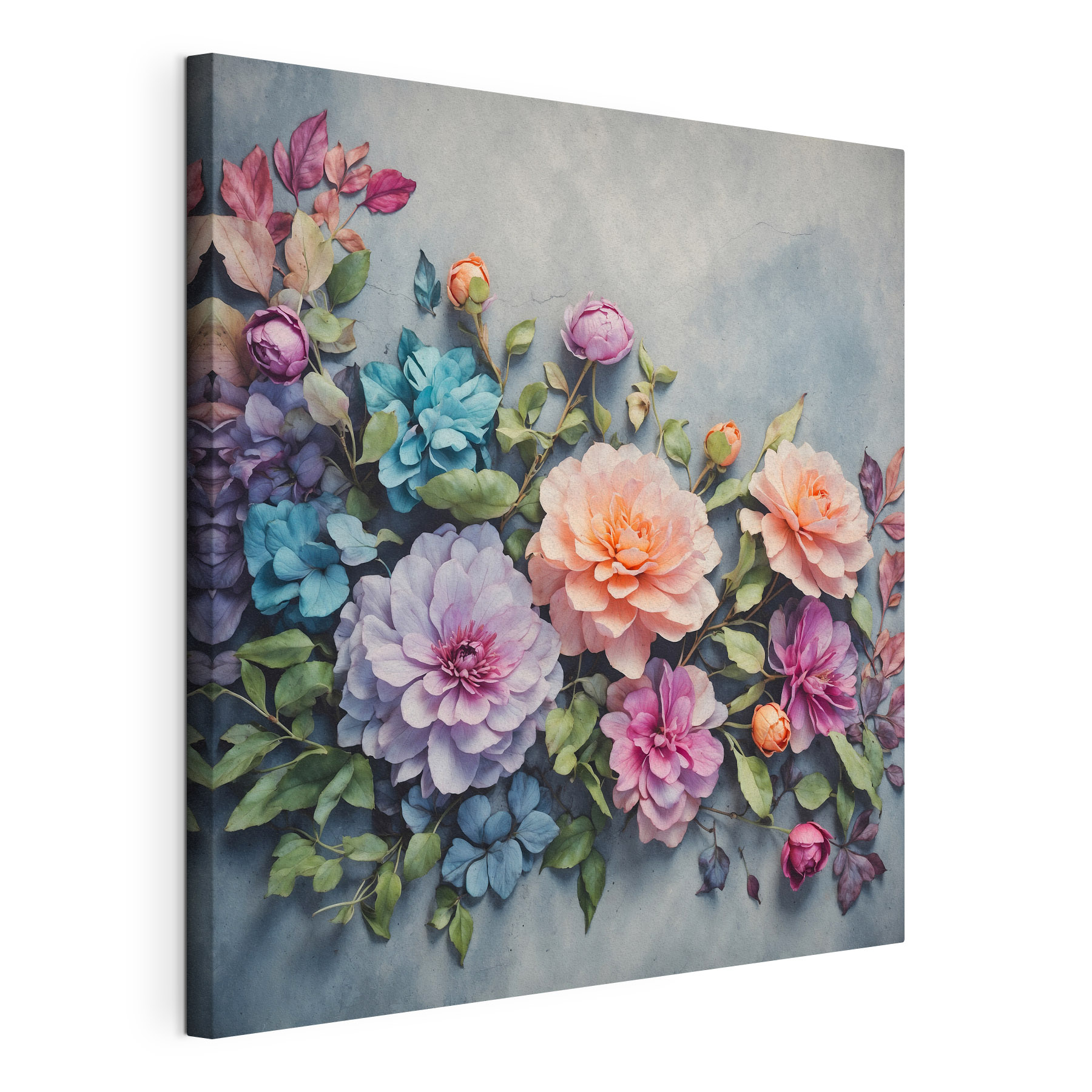 Group of colorful flowers