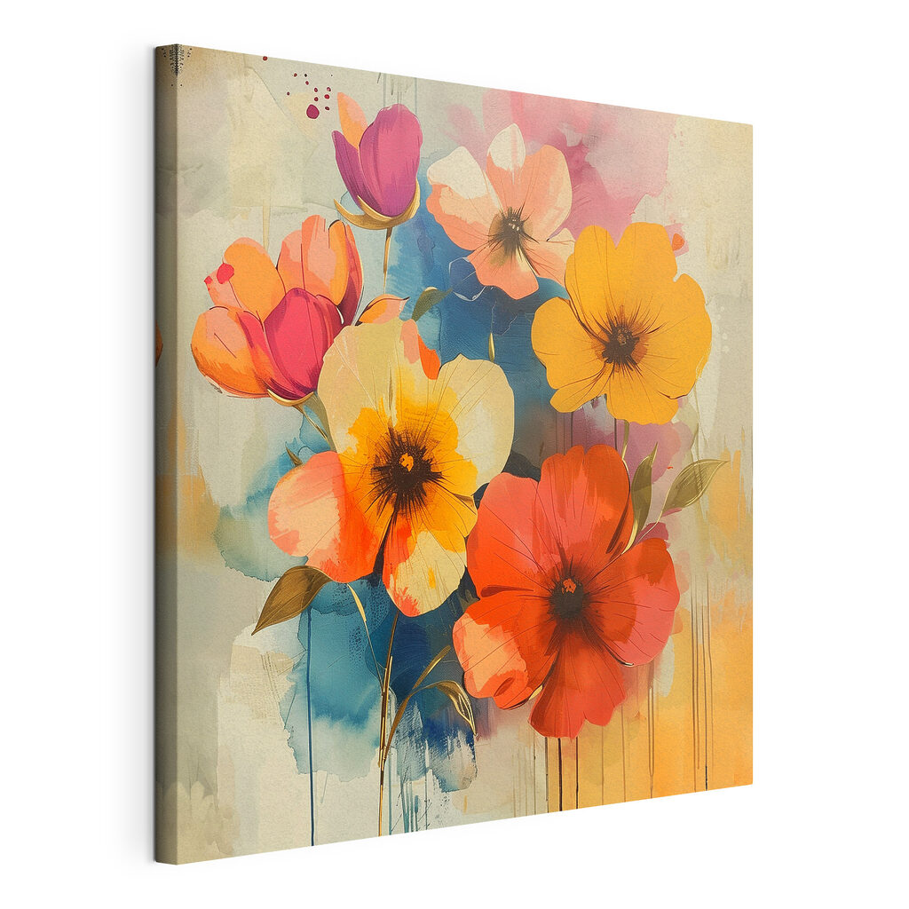 Vibrant blooms in soft colors Vibrant blooms in soft colors
