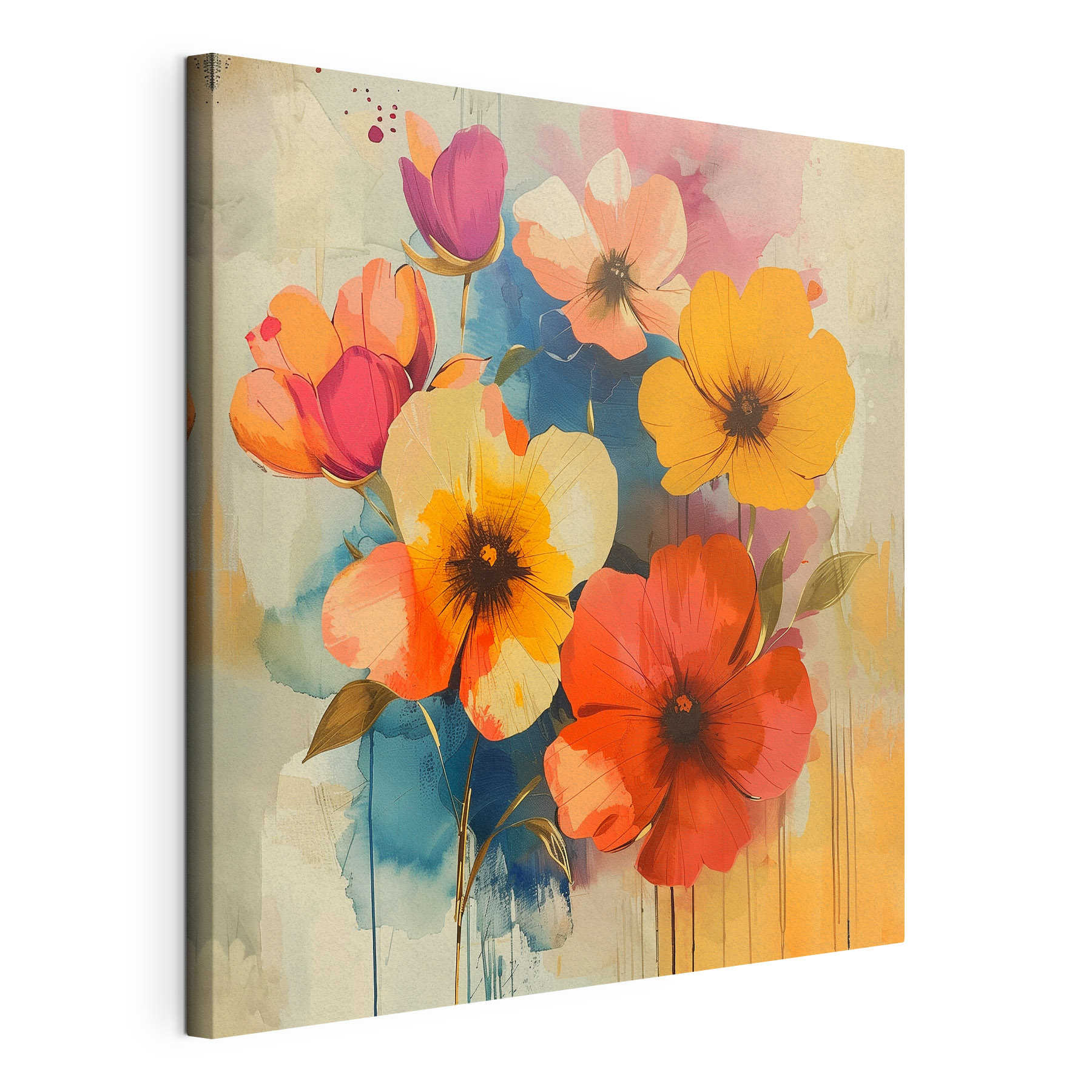 Vibrant blooms in soft colors Vibrant blooms in soft colors