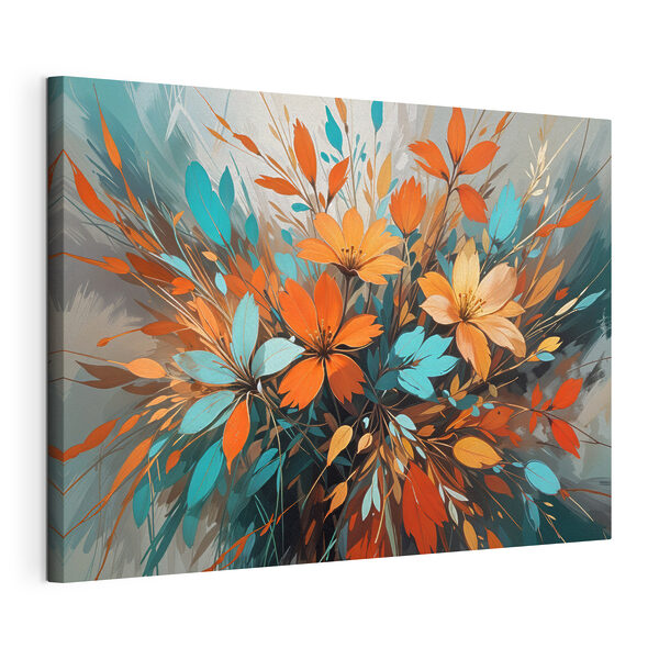 Cuadros Pintura de flores y hojas (SKU: s40392) Cuadros Cuadros Pintura de flores y hojas (SKU: s40392)