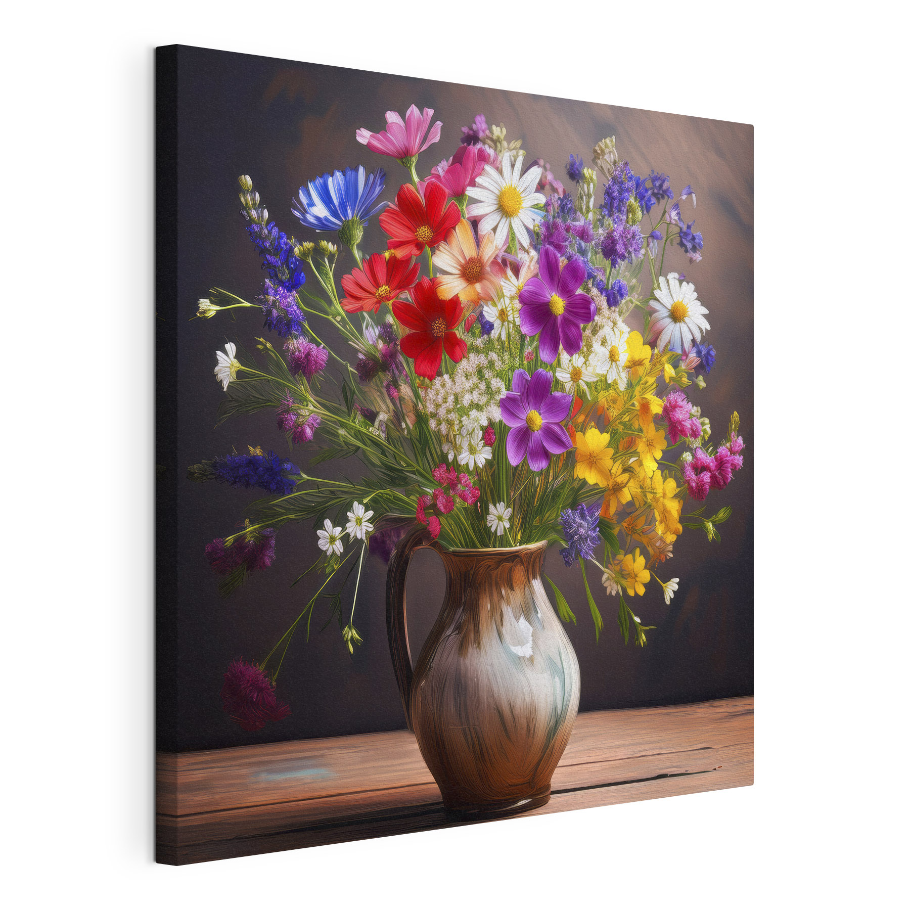 Vase of flowers on a table