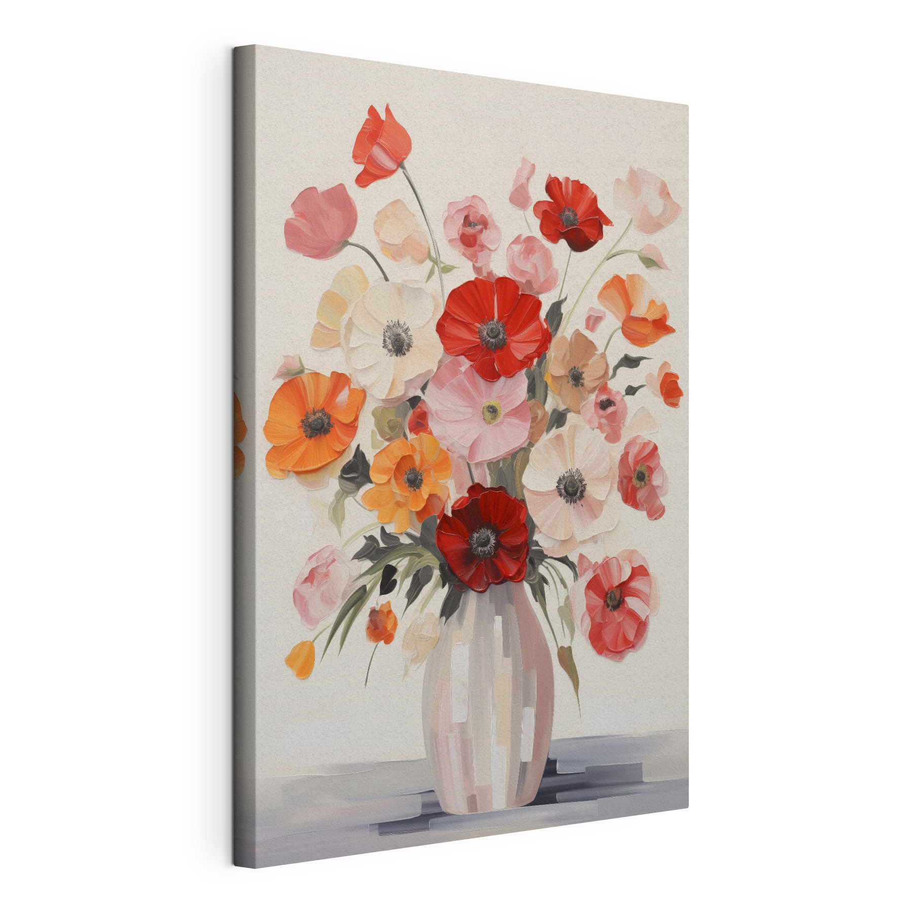 Painting of flowers in a vase Painting of flowers in a vase