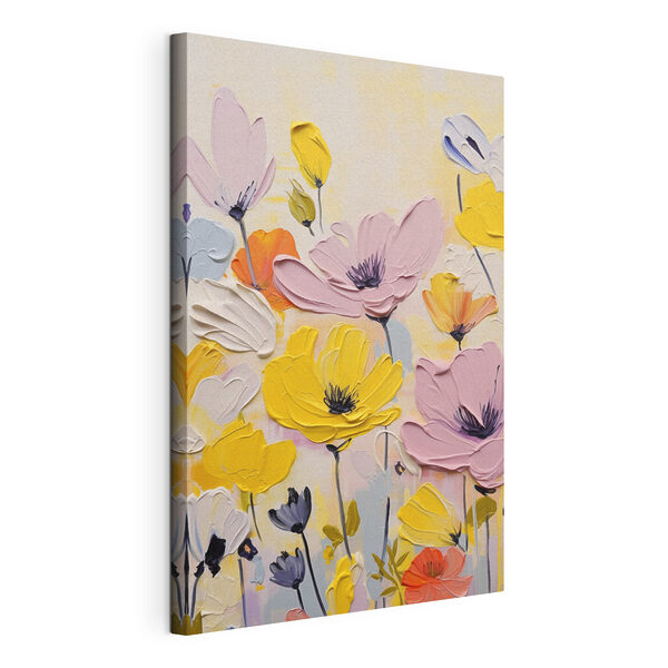 Cuadros Pintura de flores sobre una superficie blanca (SKU: s40488) Cuadros Cuadros Pintura de flores sobre una superficie blanca (SKU: s40488)