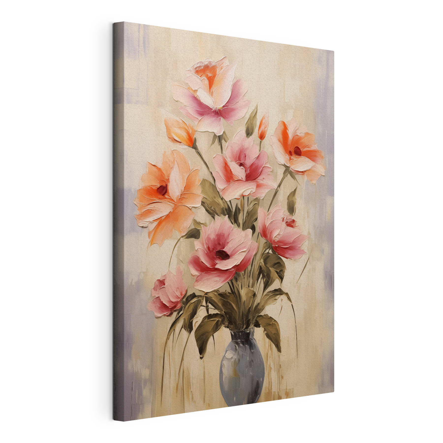 Painting of flowers in a vase