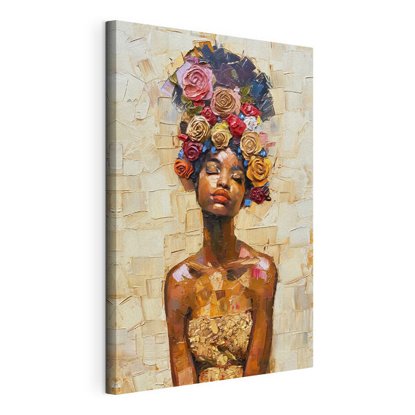 Cuadros Cuadro de una mujer con flores en la cabeza (SKU: s40508) Cuadros Cuadros Cuadro de una mujer con flores en la cabeza (SKU: s40508)
