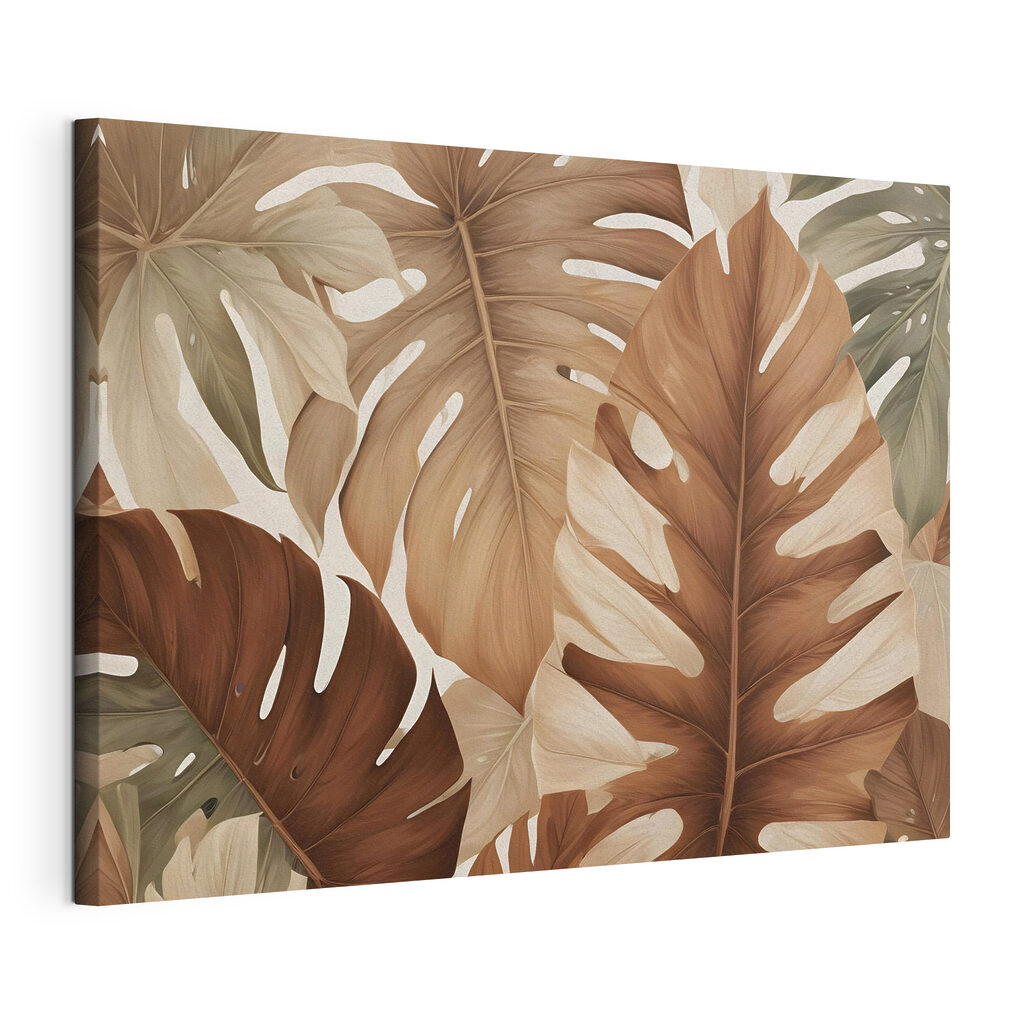 Group of brown and white leaves Group of brown and white leaves