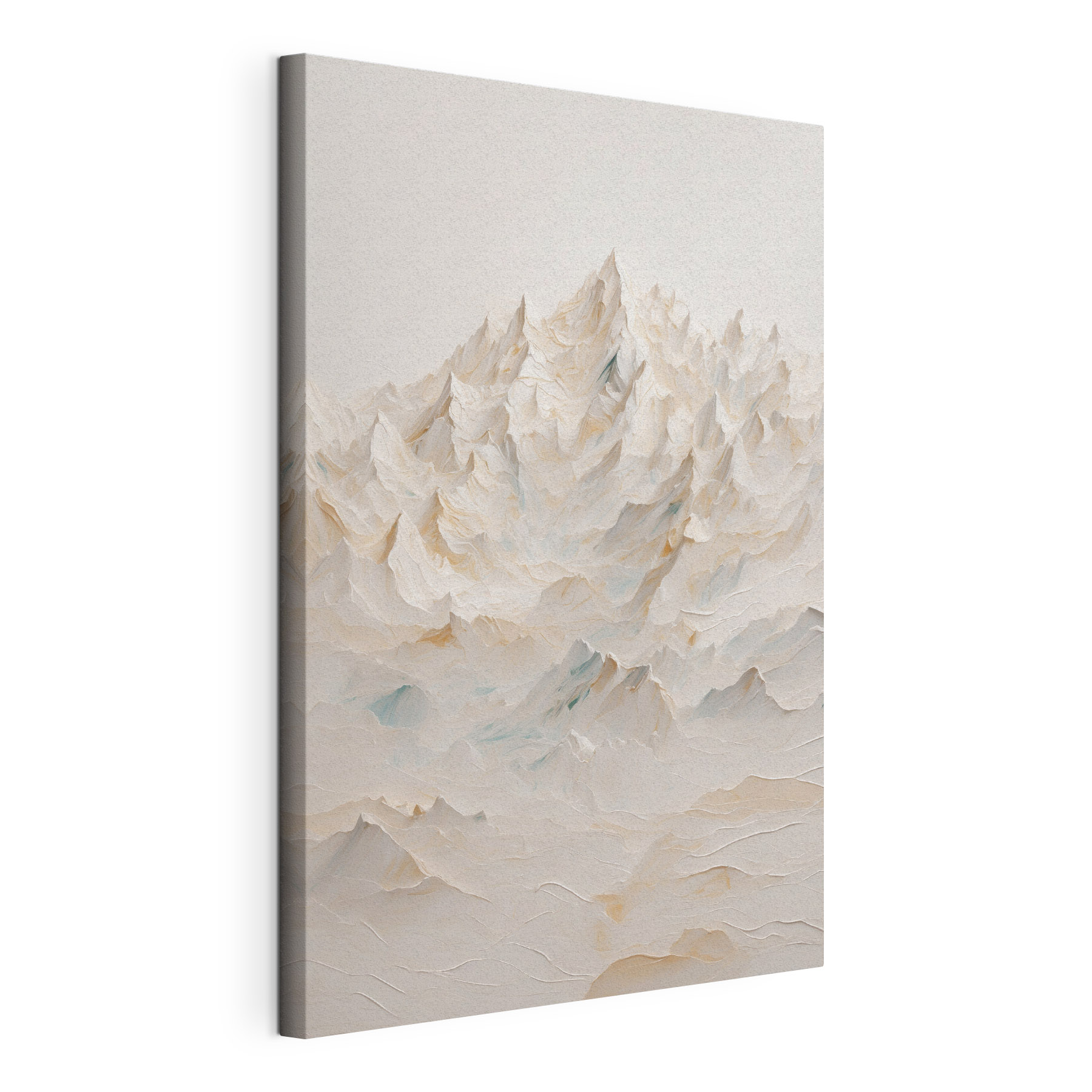 Mountain range with many peaks