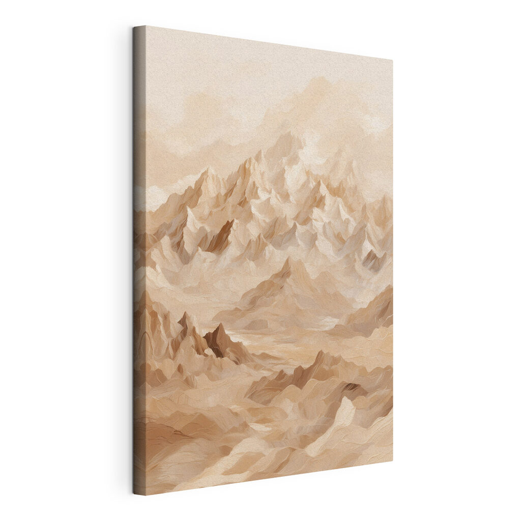 Mountain range with many peaks Mountain range with many peaks