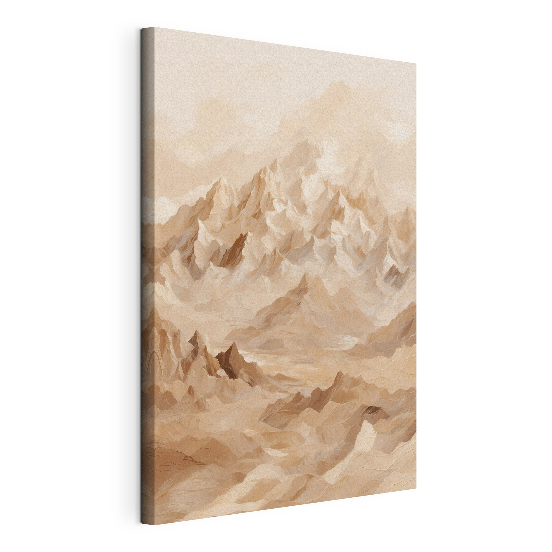 Mountain range with many peaks Mountain range with many peaks