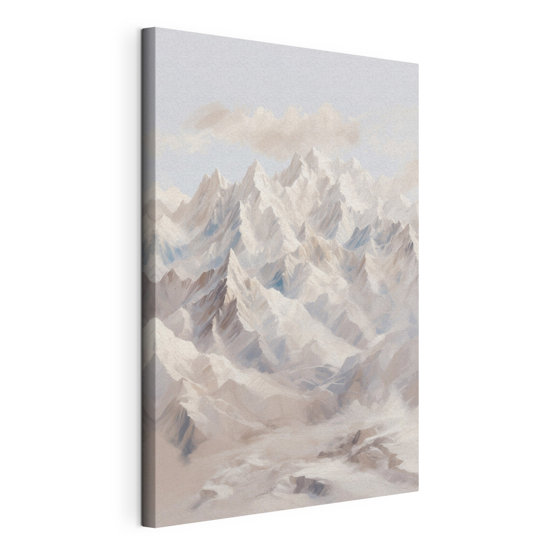 Mountain range with snow Mountain range with snow