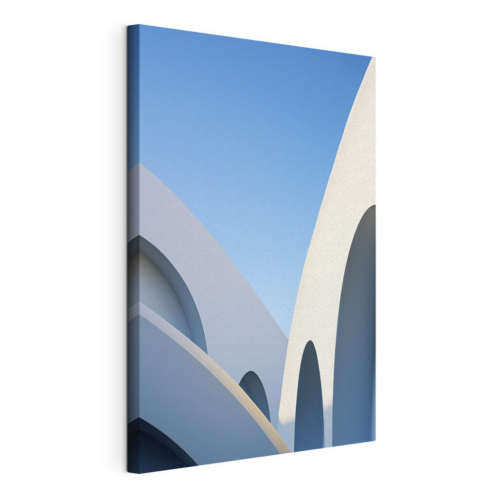 White building with a blue sky White building with a blue sky