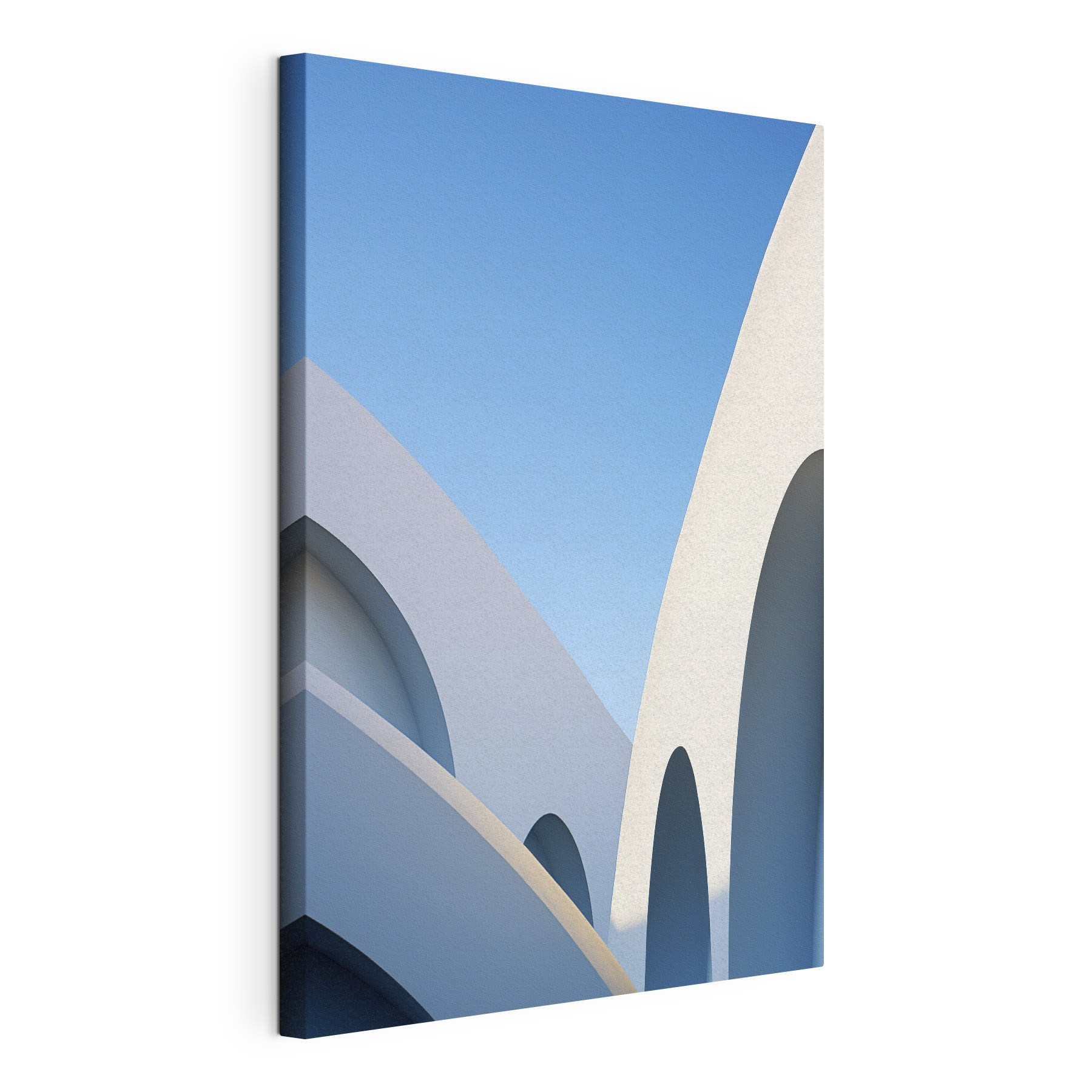 White building with a blue sky White building with a blue sky