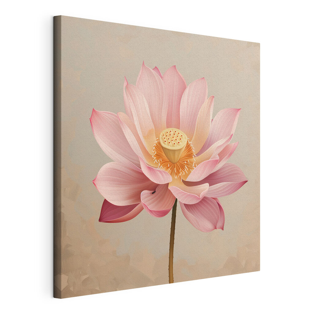 Delicate pink lotus flower in bloom Delicate pink lotus flower in bloom