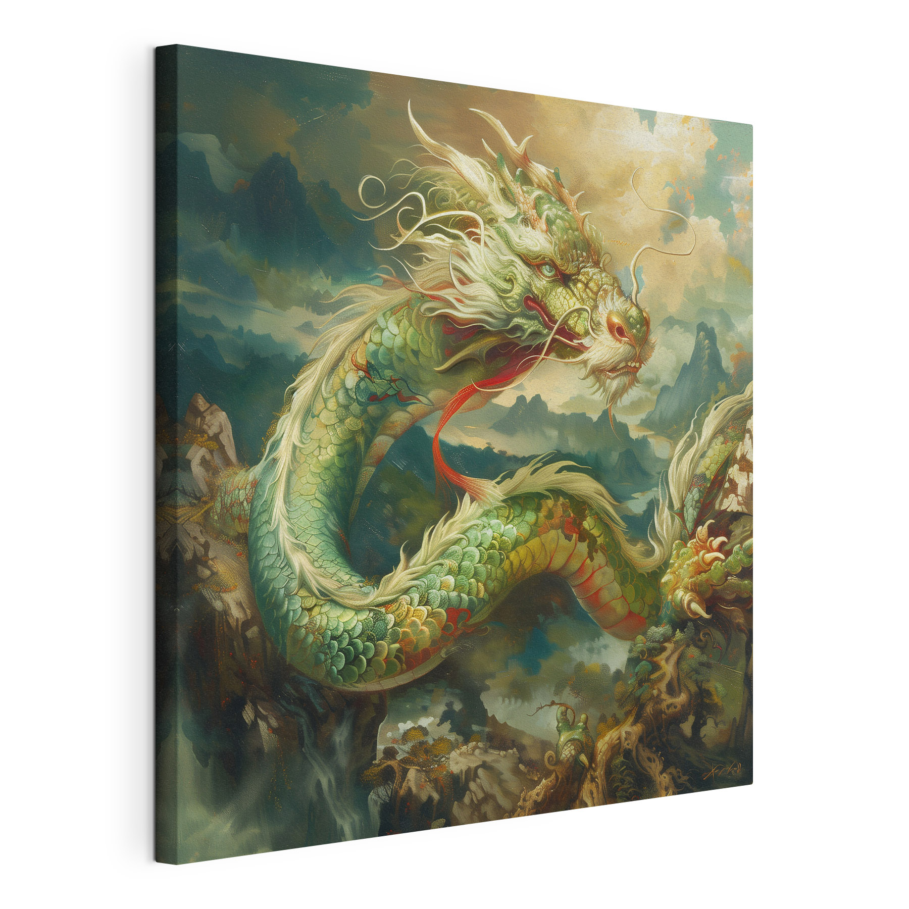 Painting of a dragon Painting of a dragon