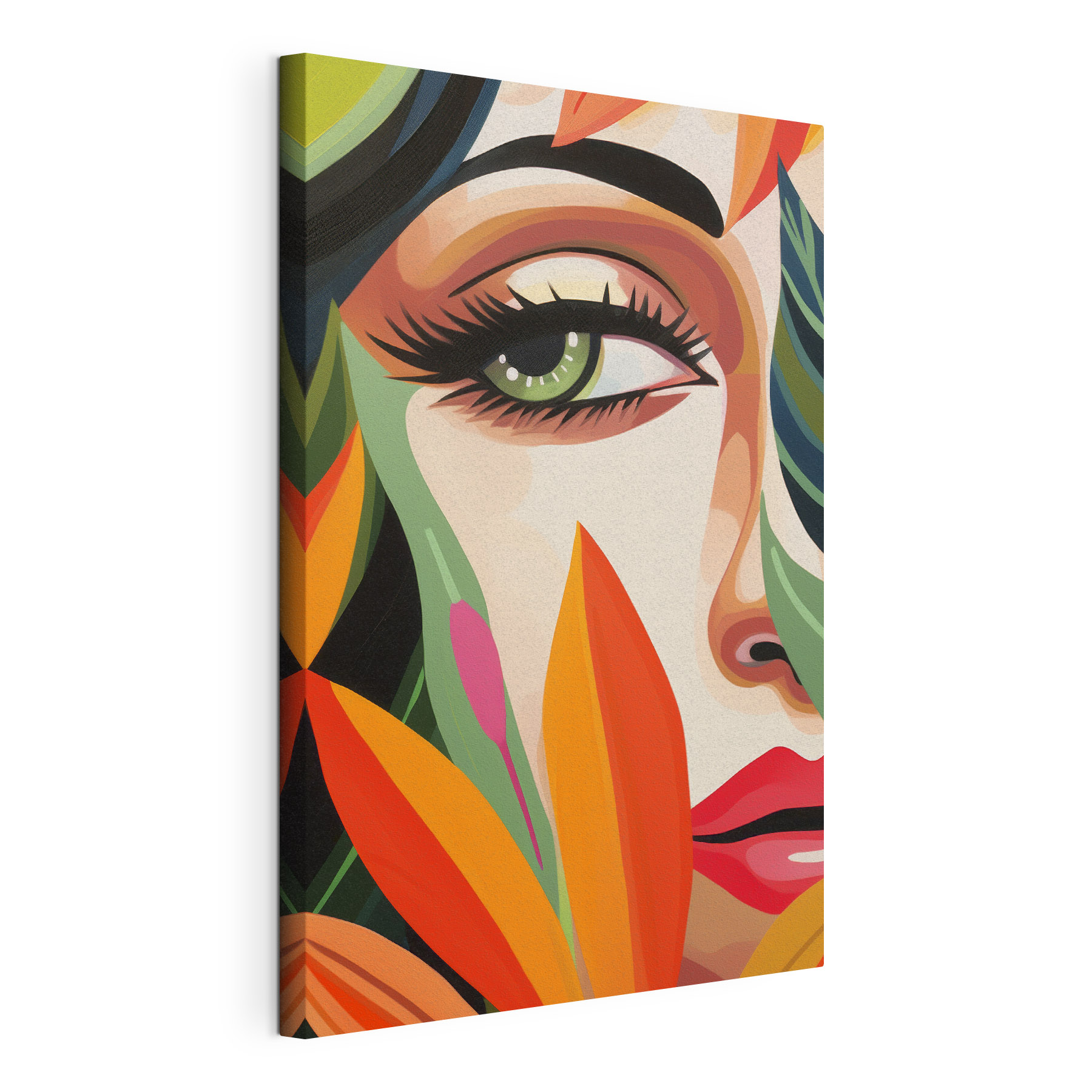 Vibrant colors and captivating gaze Vibrant colors and captivating gaze