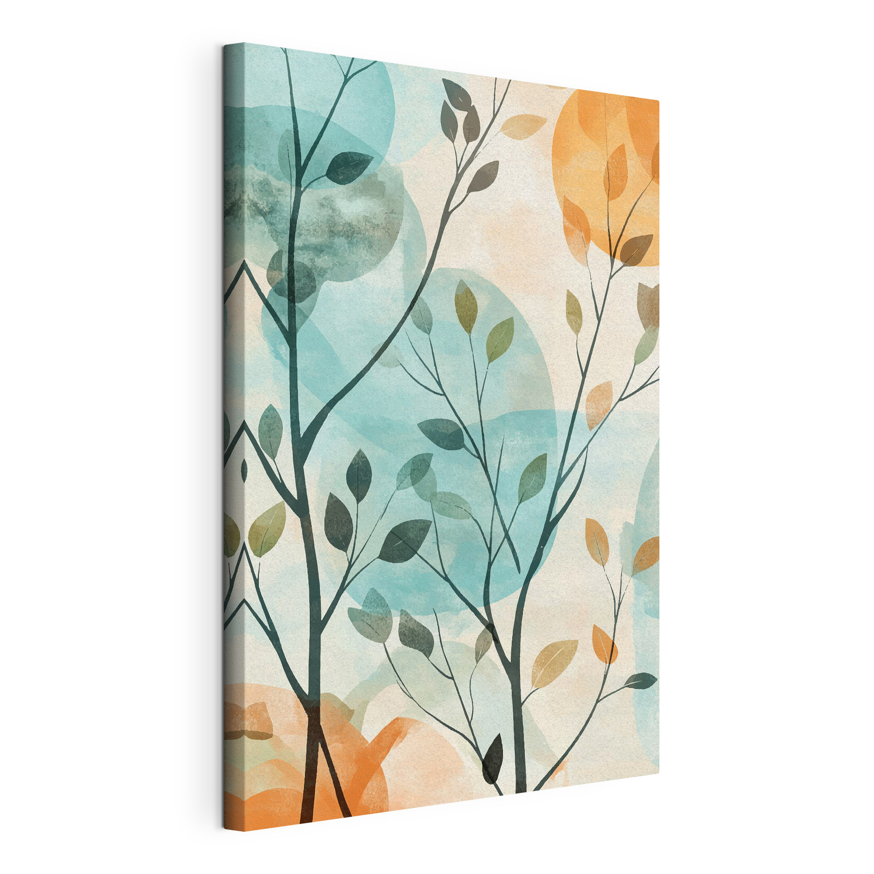 Painting of a tree with leaves Painting of a tree with leaves