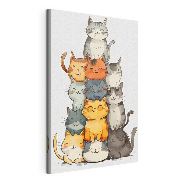 Cuadros Grupo de gatos apilados unos encima de otros (SKU: s40926) Cuadros Cuadros Grupo de gatos apilados unos encima de otros (SKU: s40926)