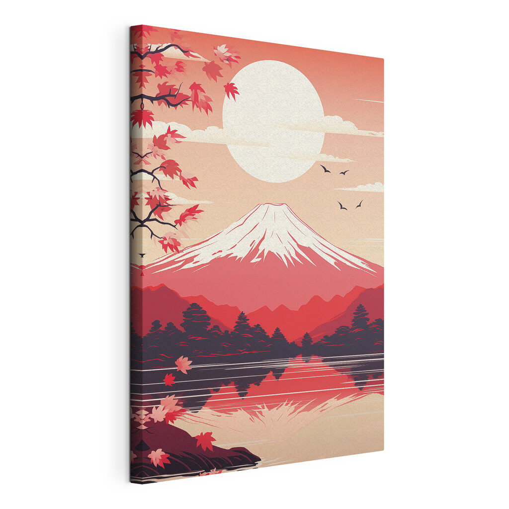 Mountain with trees and a lake Mountain with trees and a lake