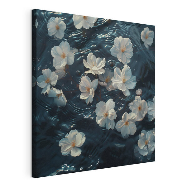 Cuadros Flores blancas flotando en el agua (SKU: s40960) Cuadros Cuadros Flores blancas flotando en el agua (SKU: s40960)