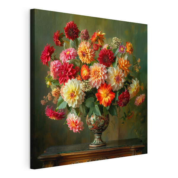 Cuadros Jarrón con flores sobre una mesa (SKU: s41001) Cuadros Cuadros Jarrón con flores sobre una mesa (SKU: s41001)